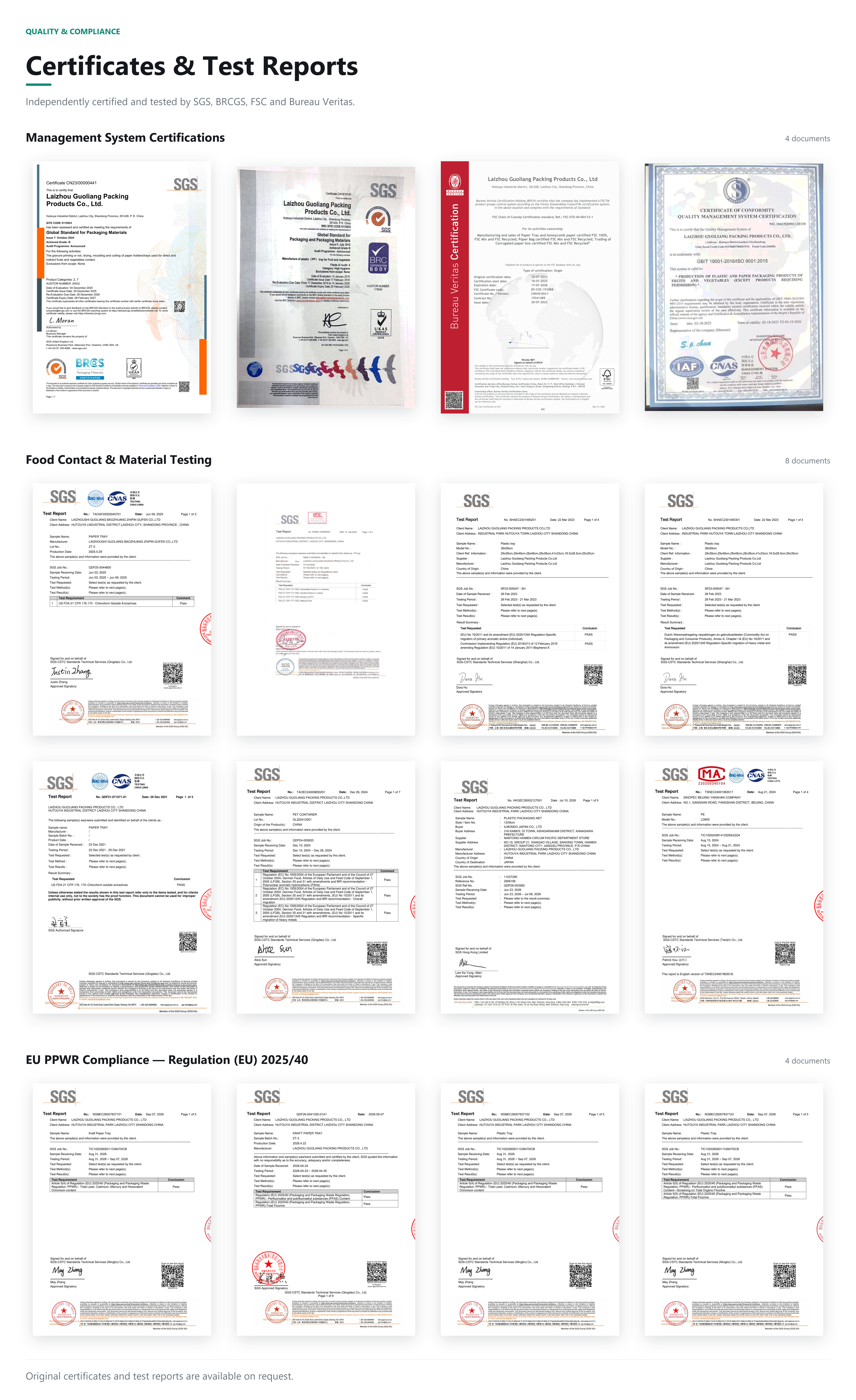 certification
